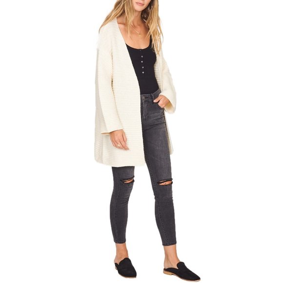 Amuse Society Let's Chill Open Cardigan Sweater - Picture 2 of 11